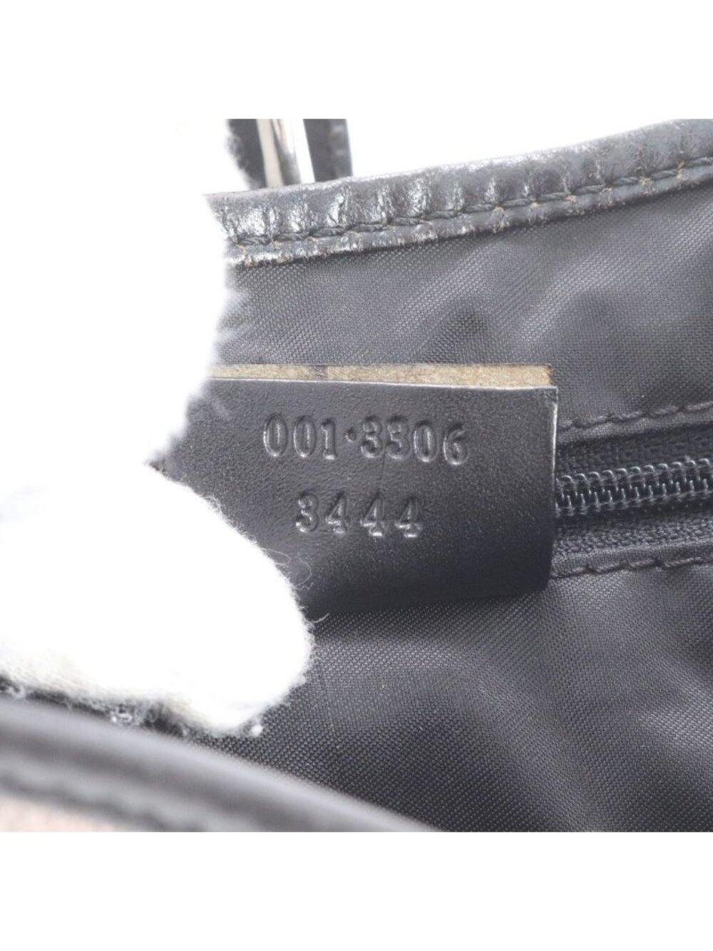 ★SOLD★ Gucci Jackie Velour 001 Leather Shoulder Bag Hand Black Gray - Picture 11 of 11